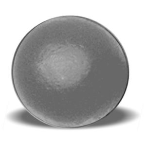 Blazer Athletic round Iron Shot Put. Grey in color.